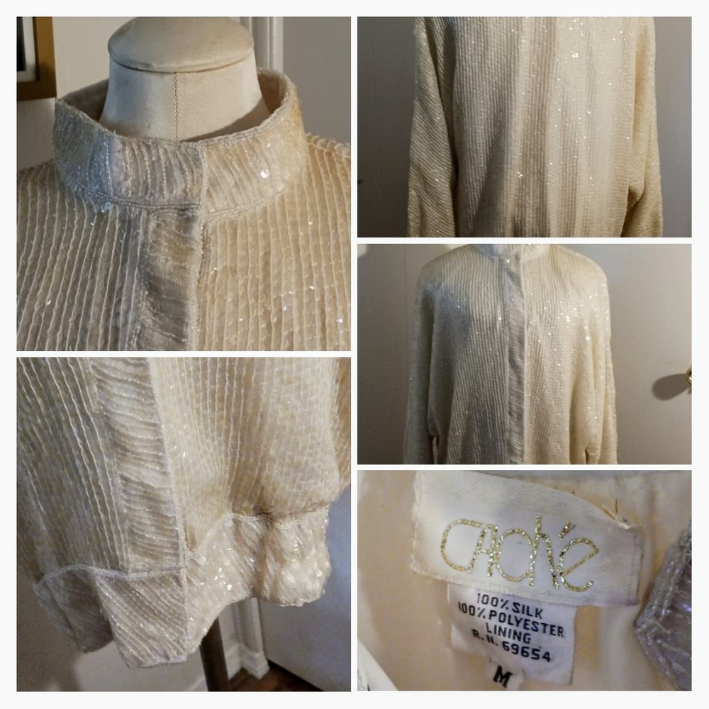 Cache silk jacket.